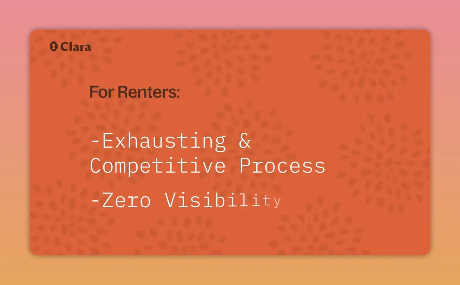 This is exactly how renting often feels. High effort, high competition, and almost no clarity.