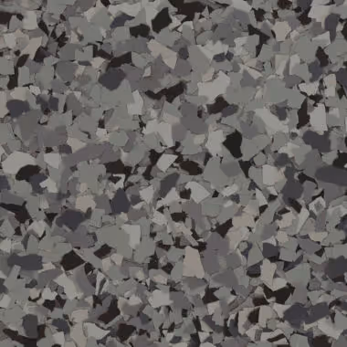 Epoxy flake floor color