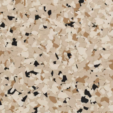 Epoxy flake floor color