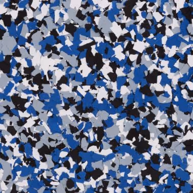 Epoxy flake floor color