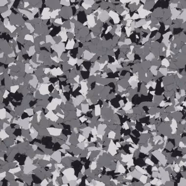 Epoxy flake floor color