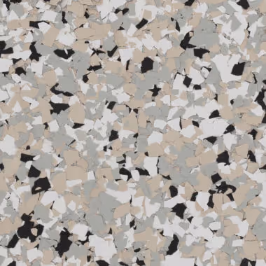 Epoxy flake floor color
