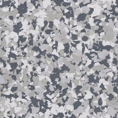 Epoxy flake floor color