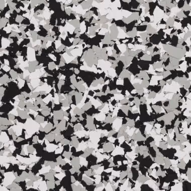 Epoxy flake floor color