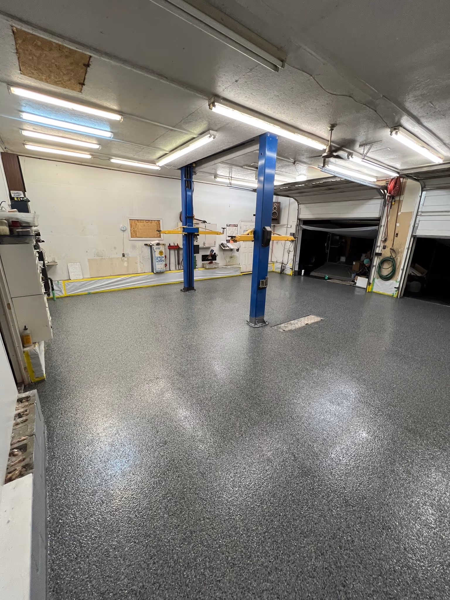 Epoxy garage floor in Tampa Florida