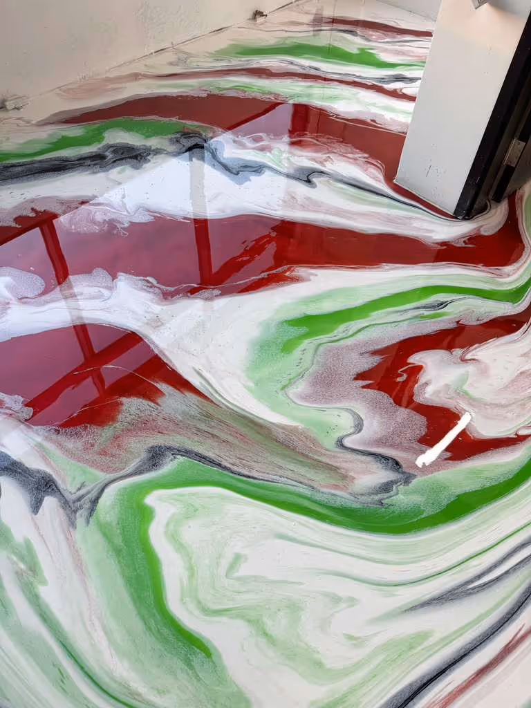 Colorful Metallic Epoxy Floor