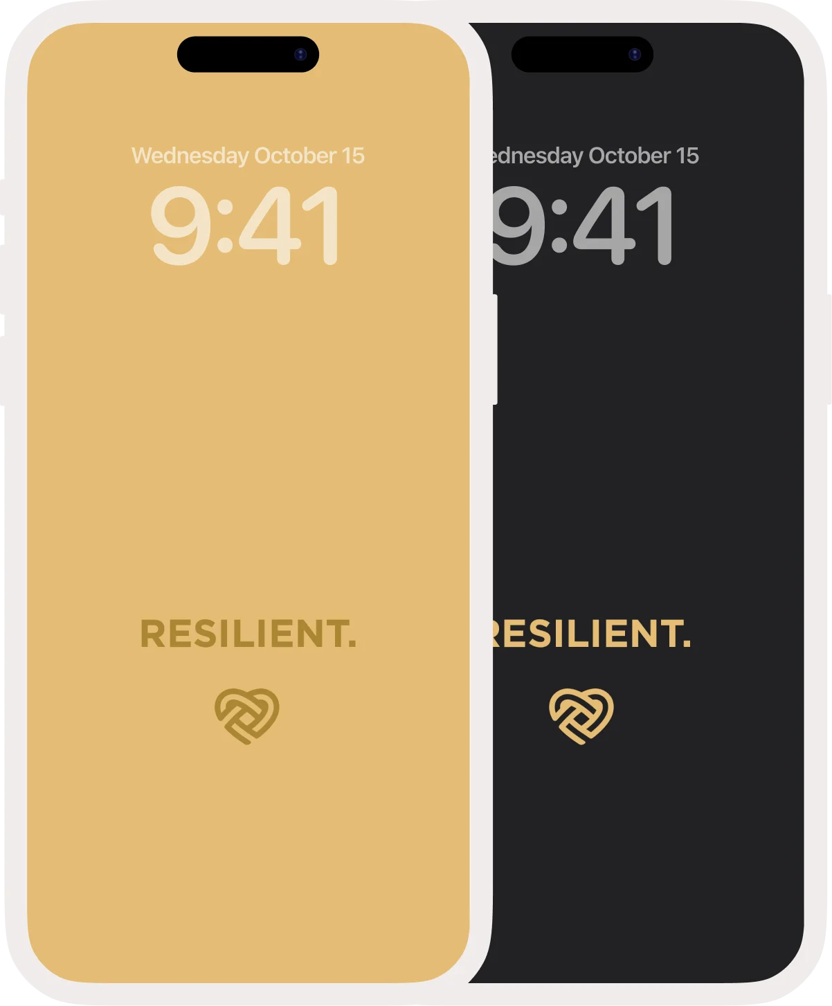 A phone wallpaper that says things can be different and still be good