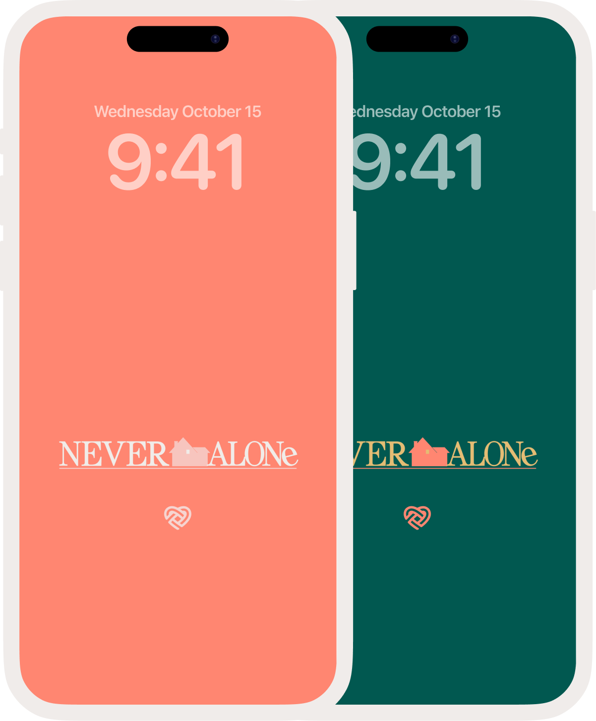 A phone wallpaper that says things can be different and still be good