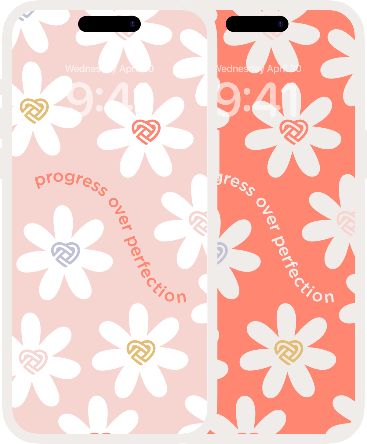 A phone wallpaper that says you're still in there