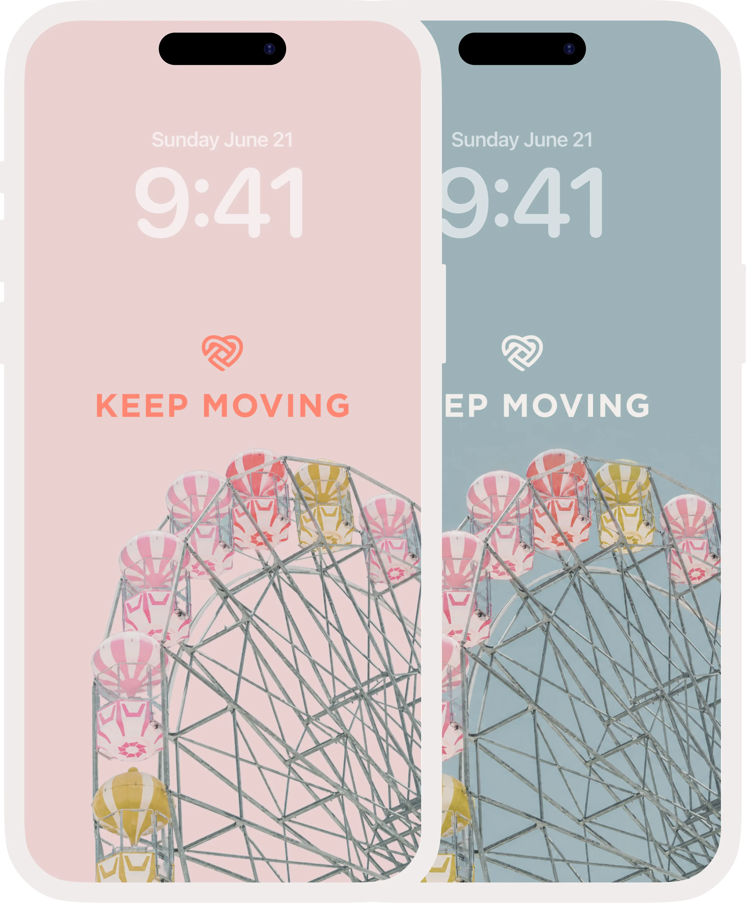 A phone wallpaper that says you're still in there