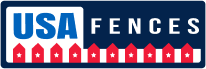 Navbar logo of USA Fences.