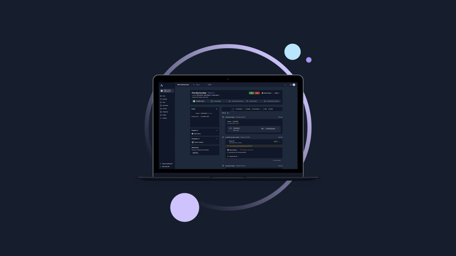 Advanzo CRM – Automatisierung (Produktansicht)