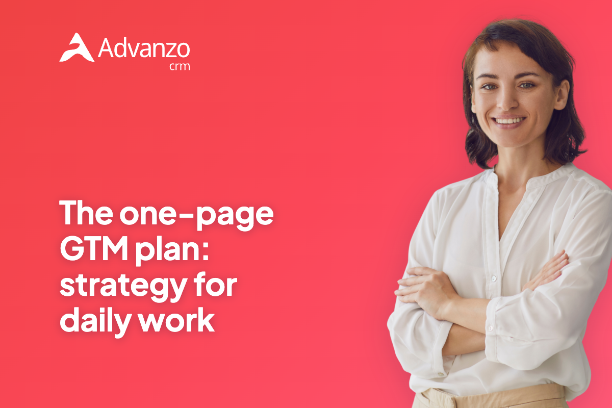 The one-page GTM plan: strategy that fits daily operations – Advanzo Blog