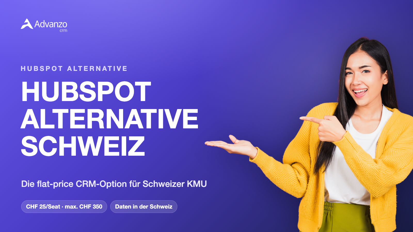 HubSpot Alternative Schweiz – Advanzo, flat-price CRM