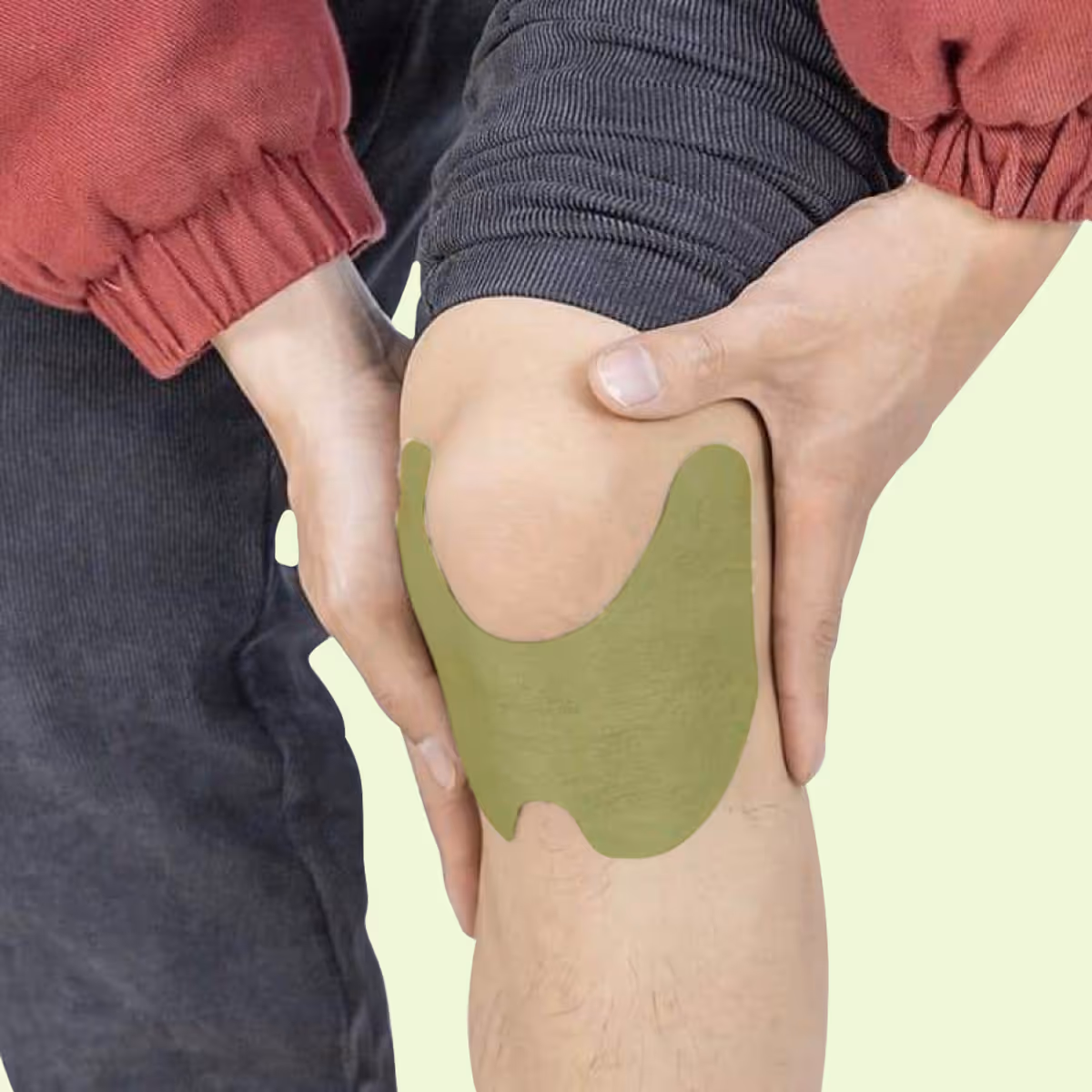 Image of Wellnee patch on a knee