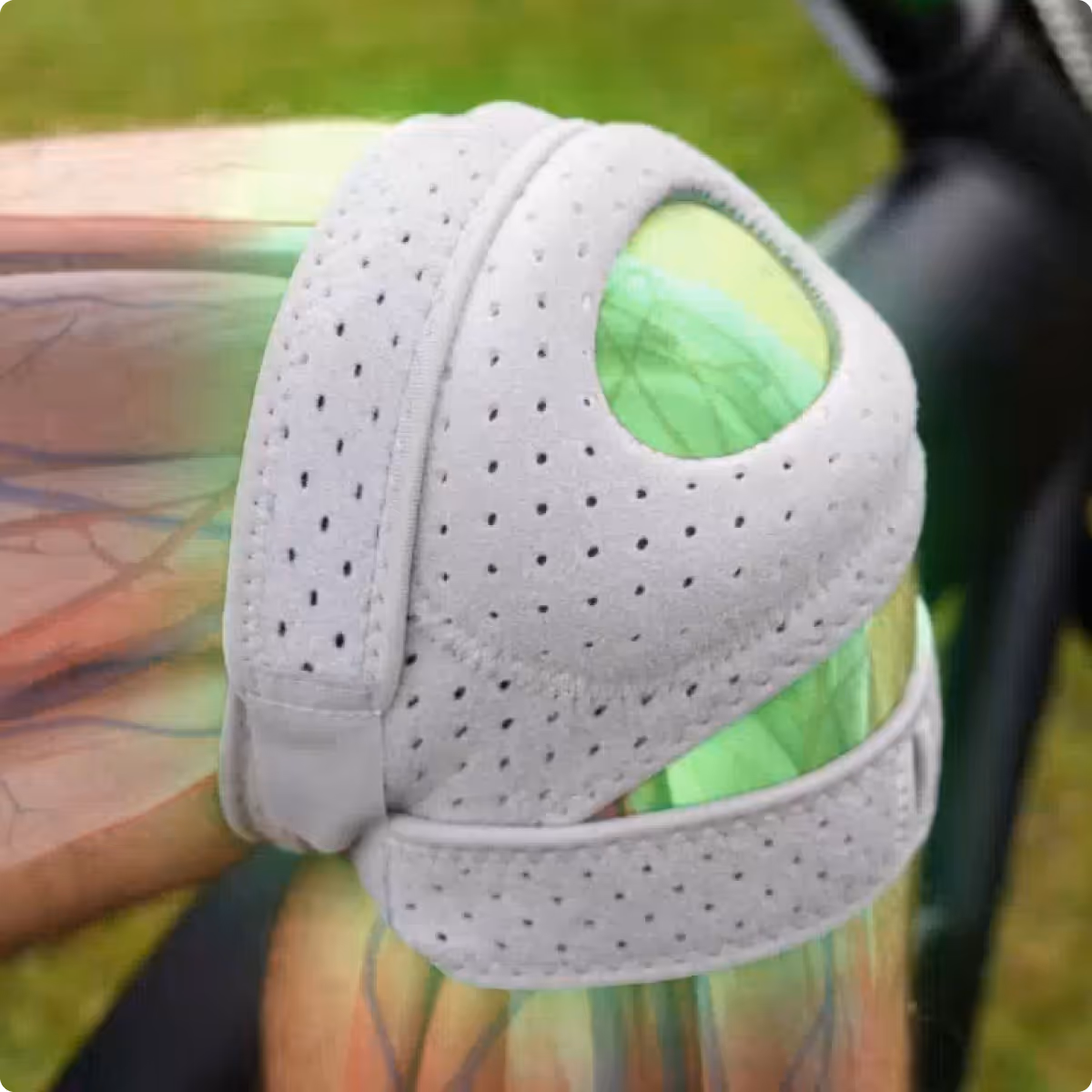 Image of Wellnee brace on a knee 