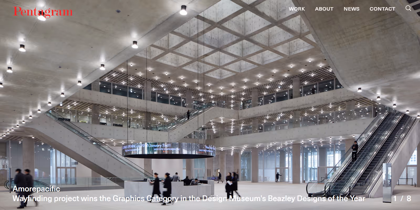 Brand management page for services