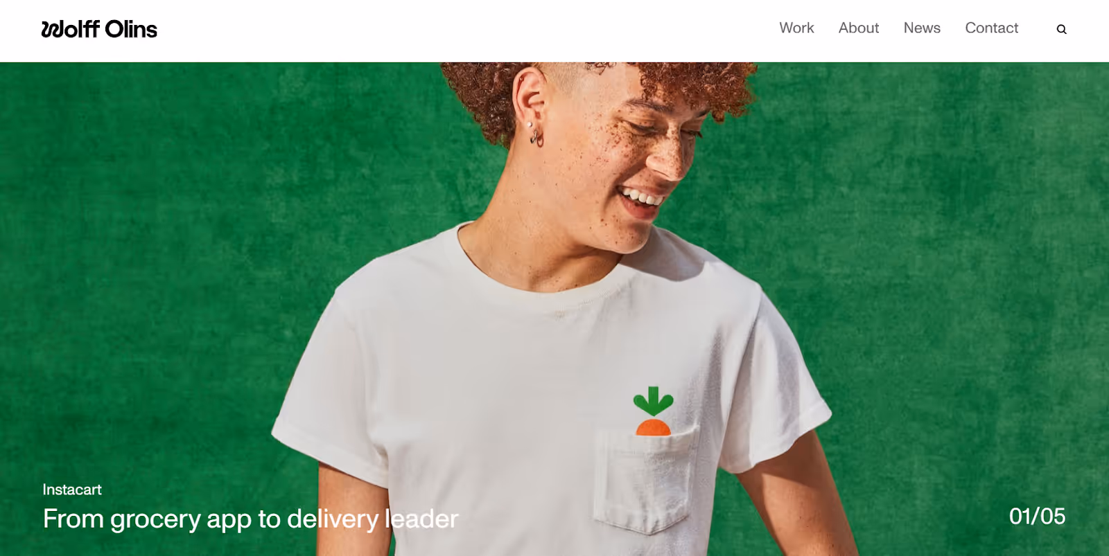 Corporate branding for visual identity page