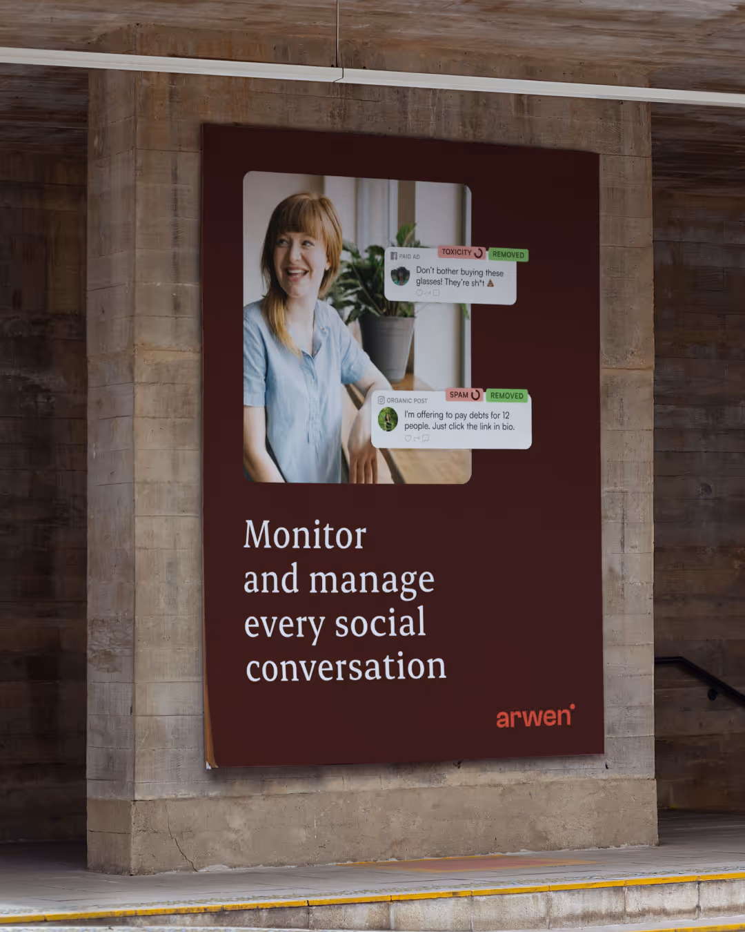 &above's new visual branding for AI company Arwen