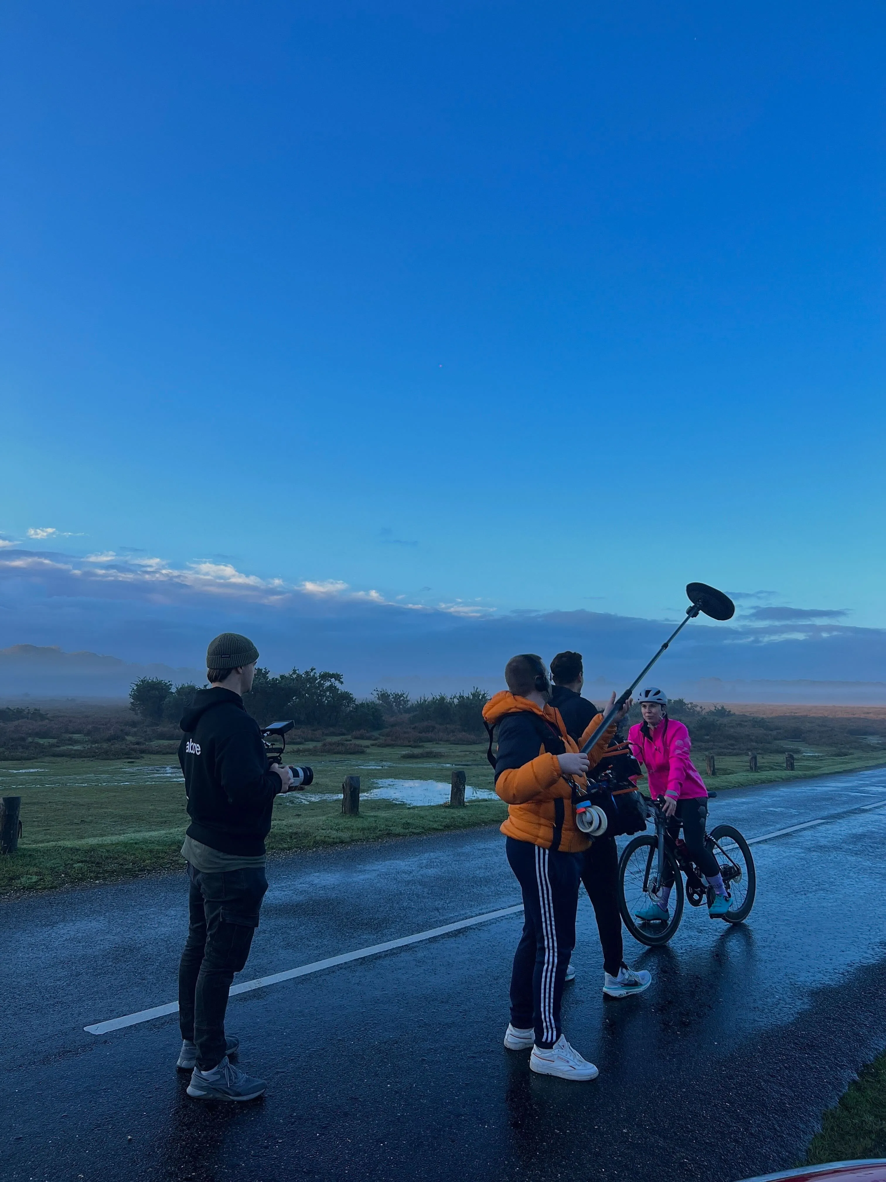 creative video agency &above filming a social media campaign