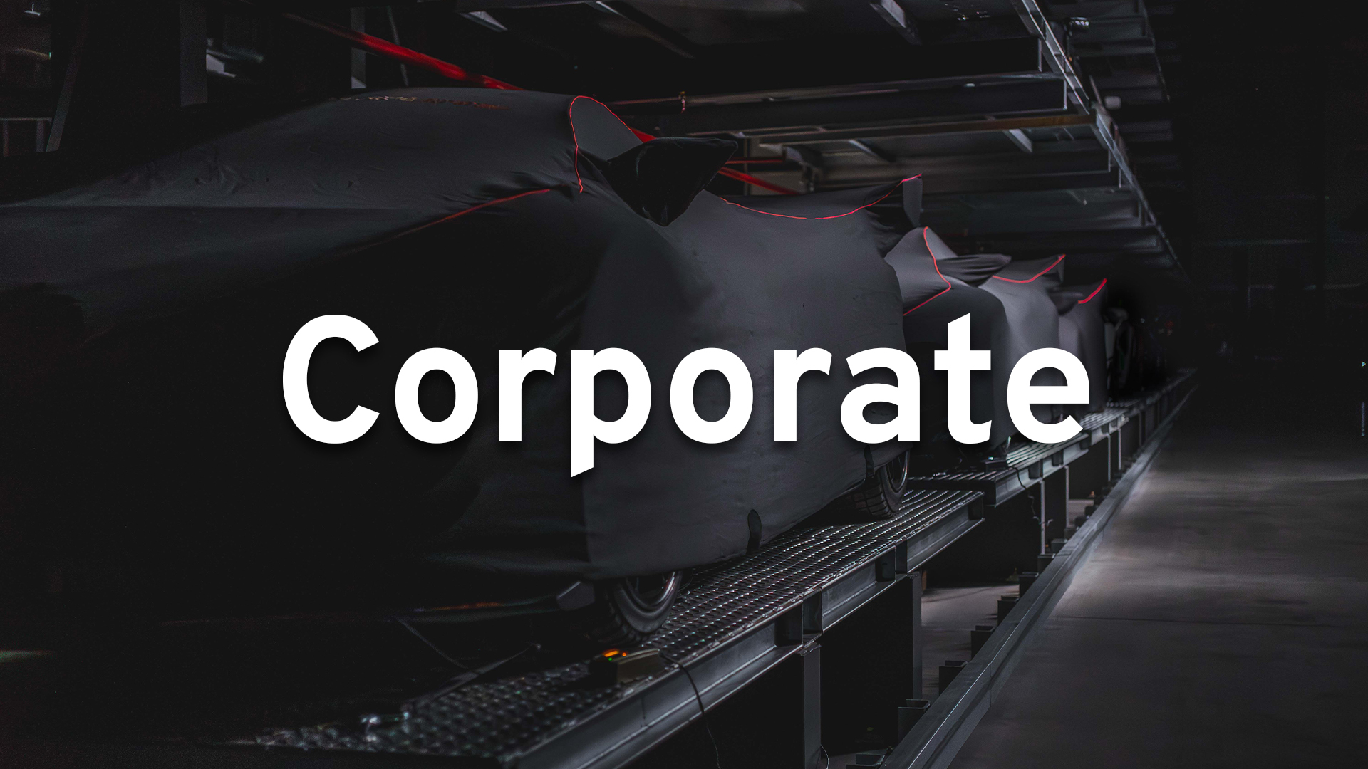 Secure warehouse of cars in an image with a title overlaid