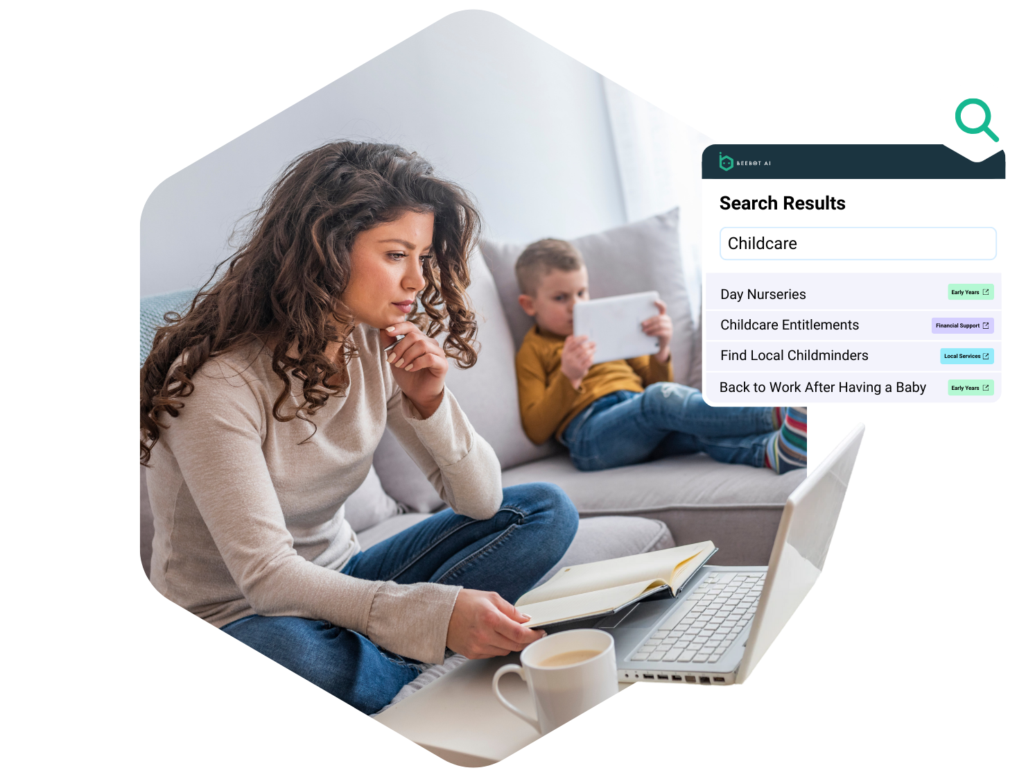 Transform the way families interact with you. BeebotAI Family Hubs Solution leverages AI to streamline support and consolidate your services, making every family member's experience seamless and more connected.