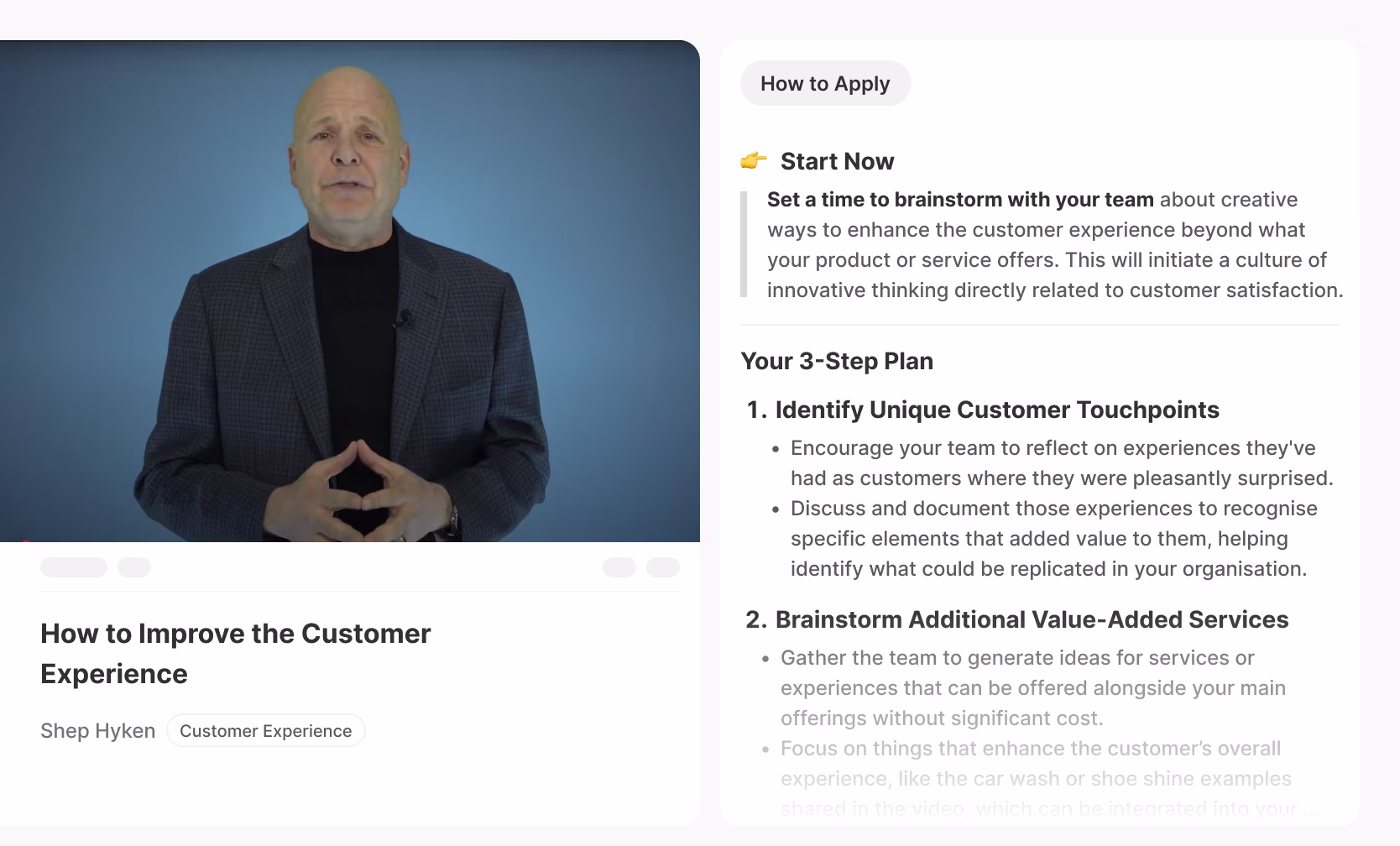 Image showing the Action Plan in 3 Steps feature
