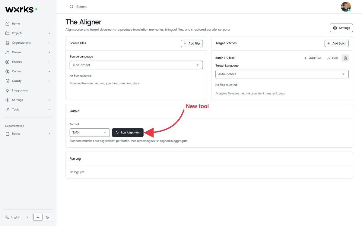 The Aligner in Tools