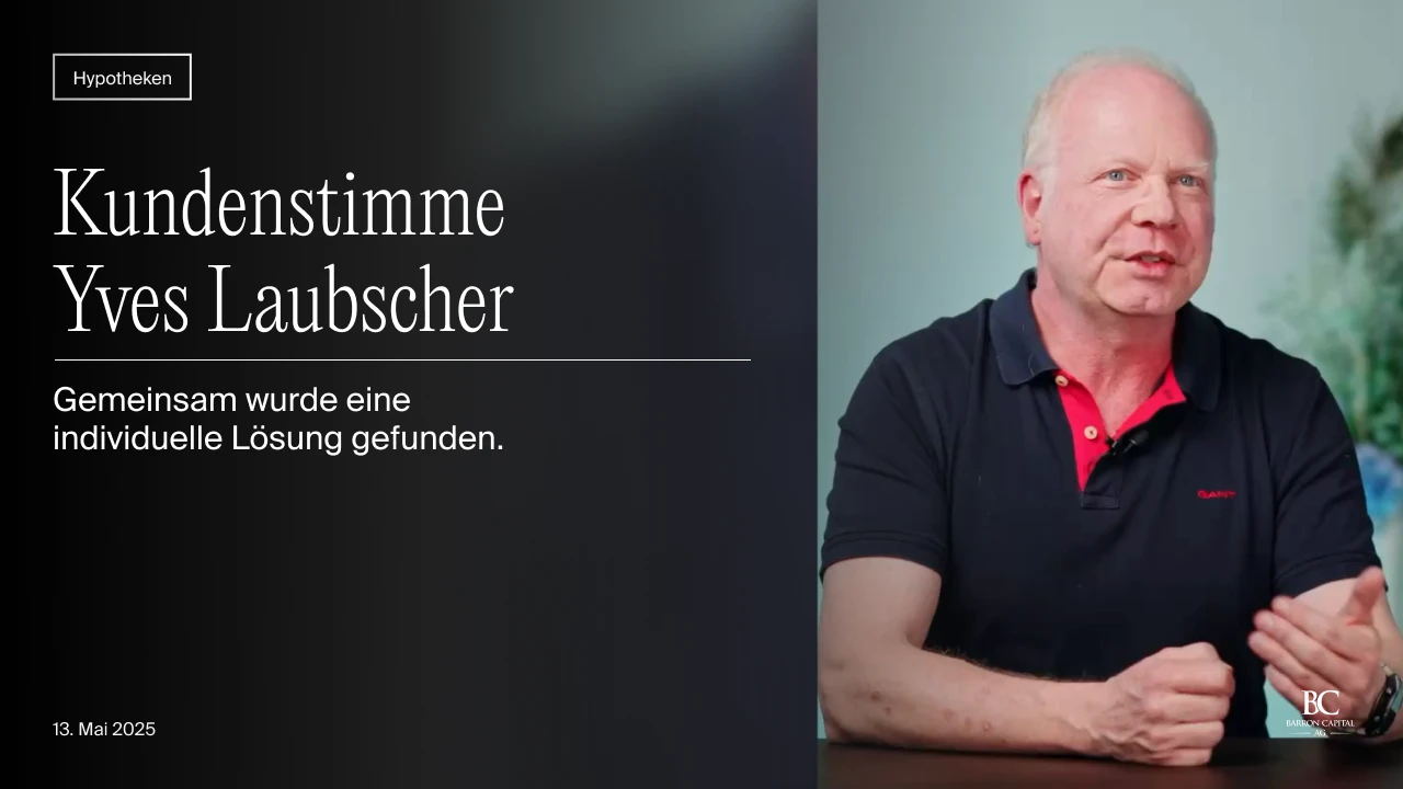 Porträt von Yves Laubscher, der über eine individuelle Hypothekenlösung spricht.