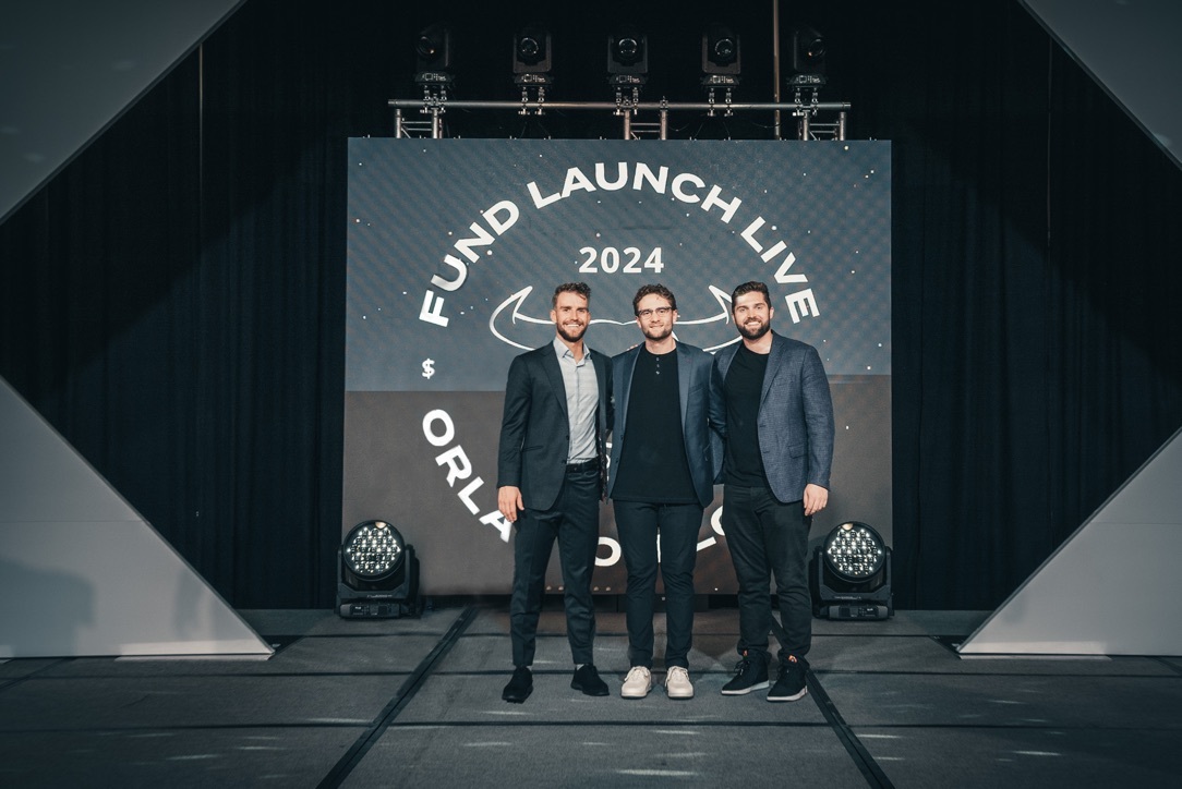 Bridger Pennington, Mason Vranes, and Lincoln Archibald at Fund Launch Live 2024