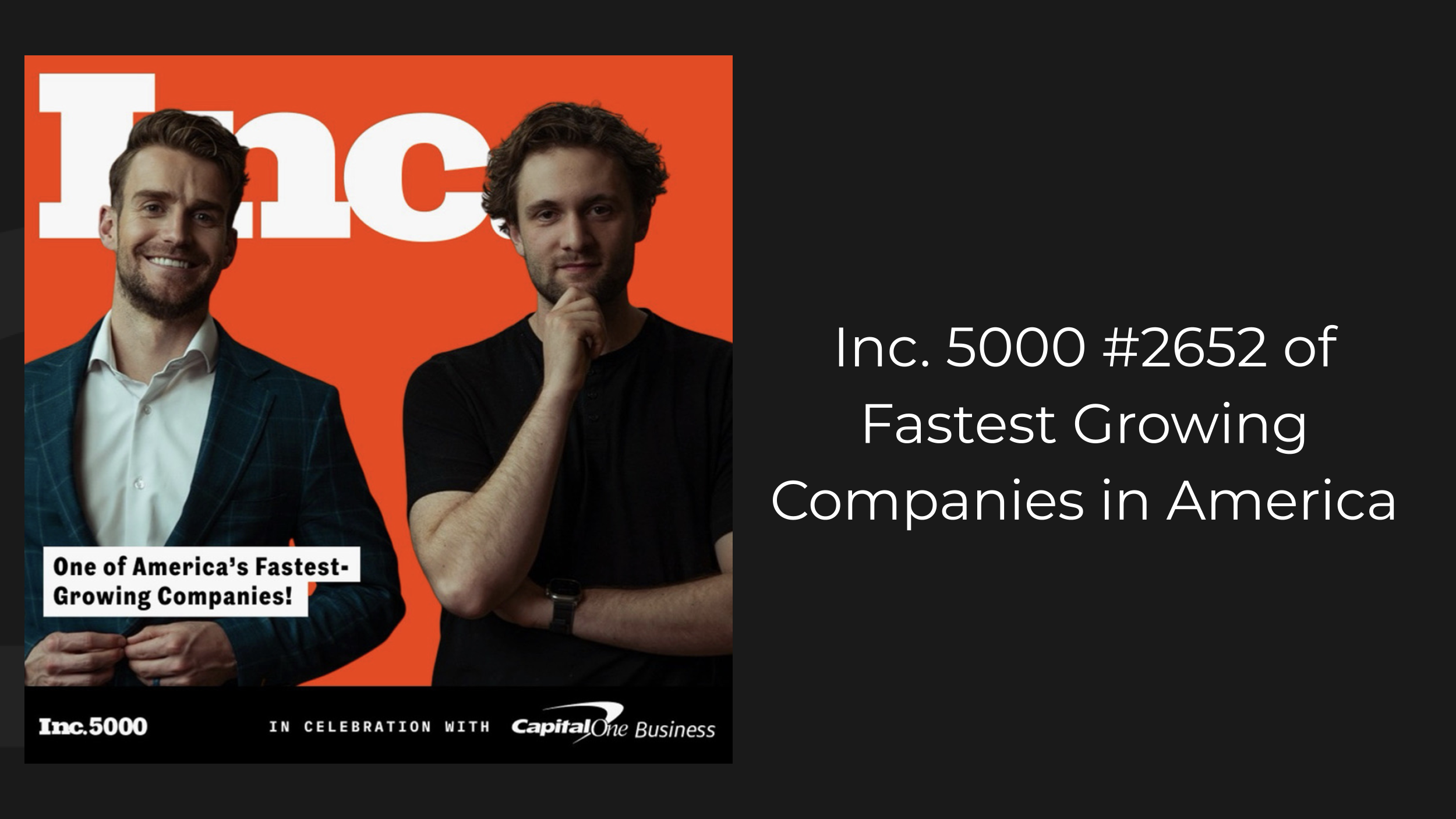 Fund Launch ranked number 2652 on the Inc. 5000