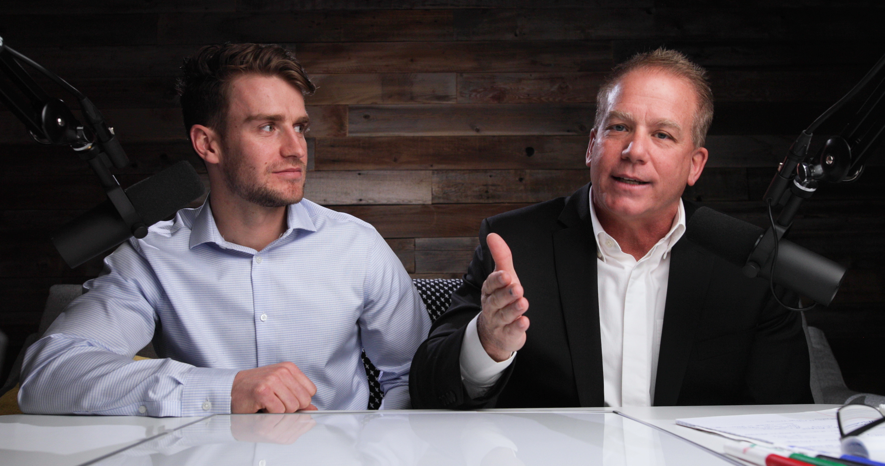 Bridger Pennington recording an early Fund Launch educational interview