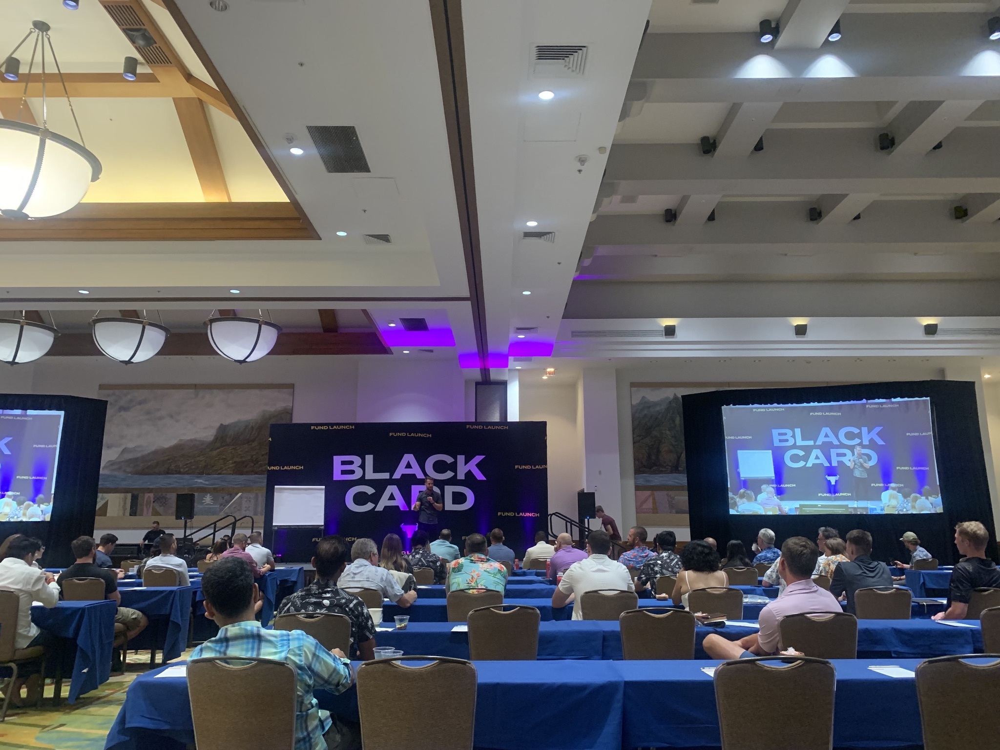 Black Card members gathering at the Hawaii summit
