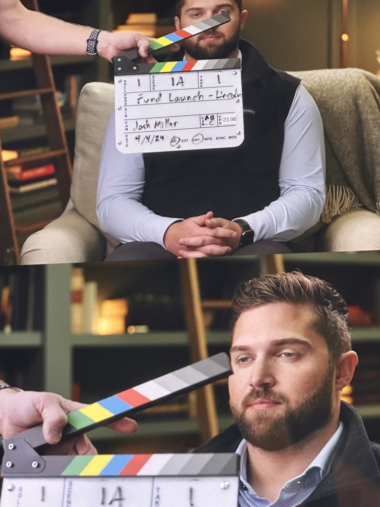 Lincoln Archibald behind the scenes on the Alt Street set