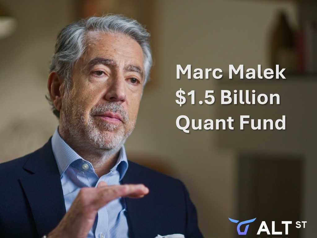 Quant fund co-founder Marc Malek featured on Alt Street
