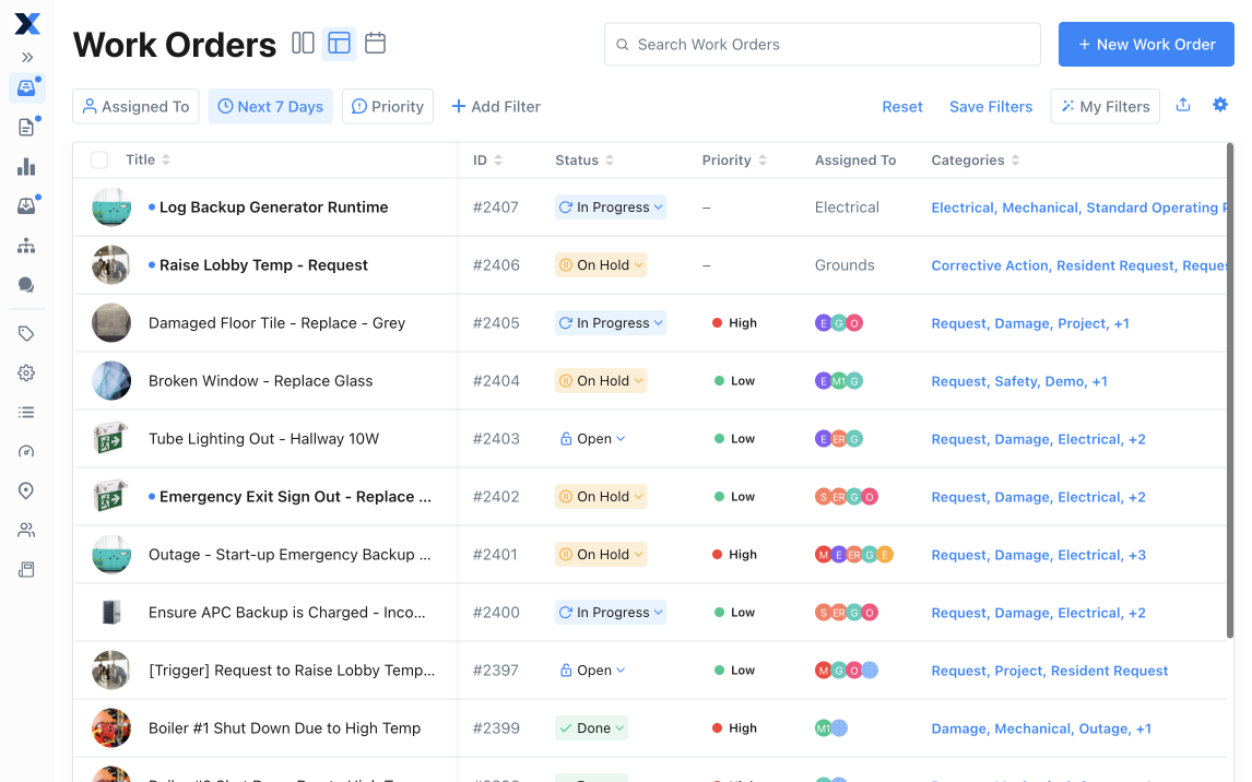 work order tracking