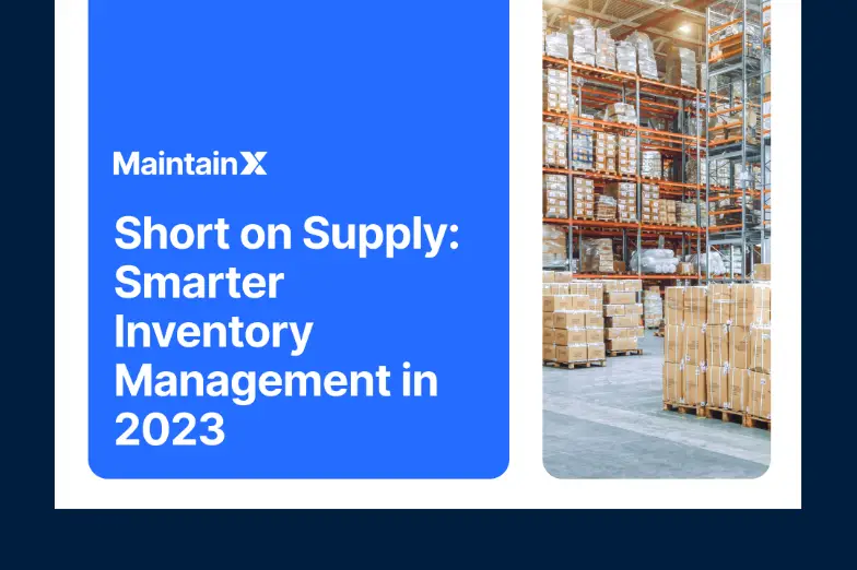 Warehouse with stacked boxes on pallets.