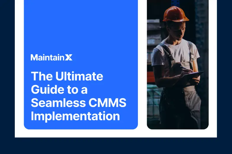 Technician reviewing information on a tablet in a storage area.