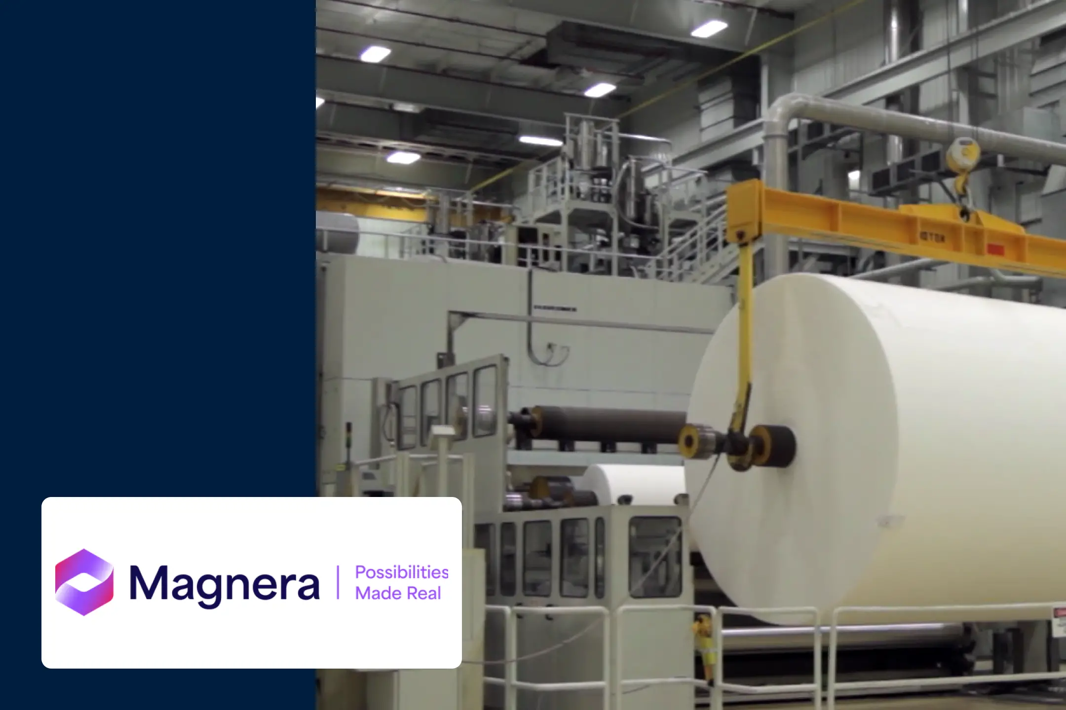 Equipment in a Magnera manufacturing facillity