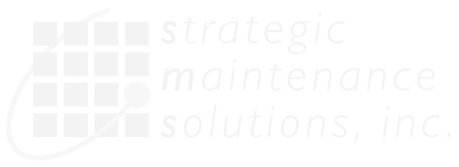 Strategic Maintenance Solutions white logo