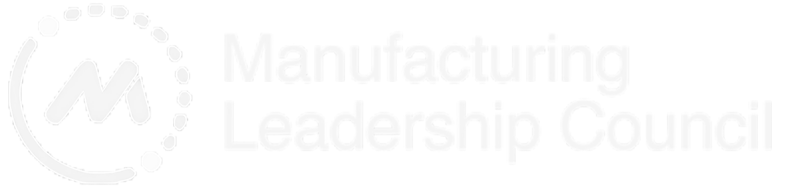 Manufacturing Leadership Council (MLC) white logo