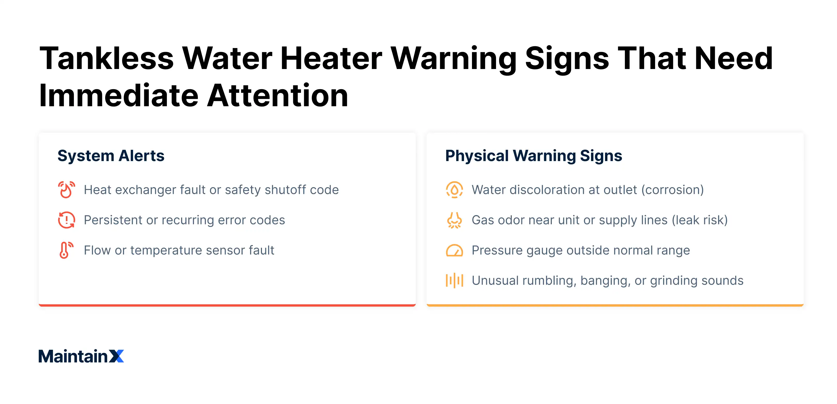 Tankless water heater warning signs that need immediate attention