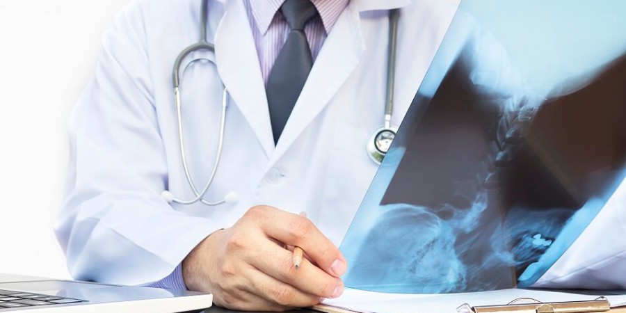 X-ray imaging exam at Bluewater Imaging