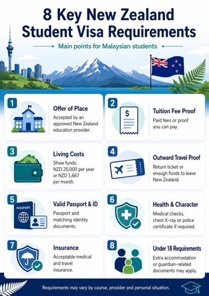 New Zealand student visa requirements for students