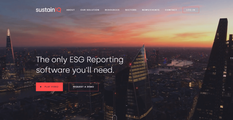 SustainIQ homepage