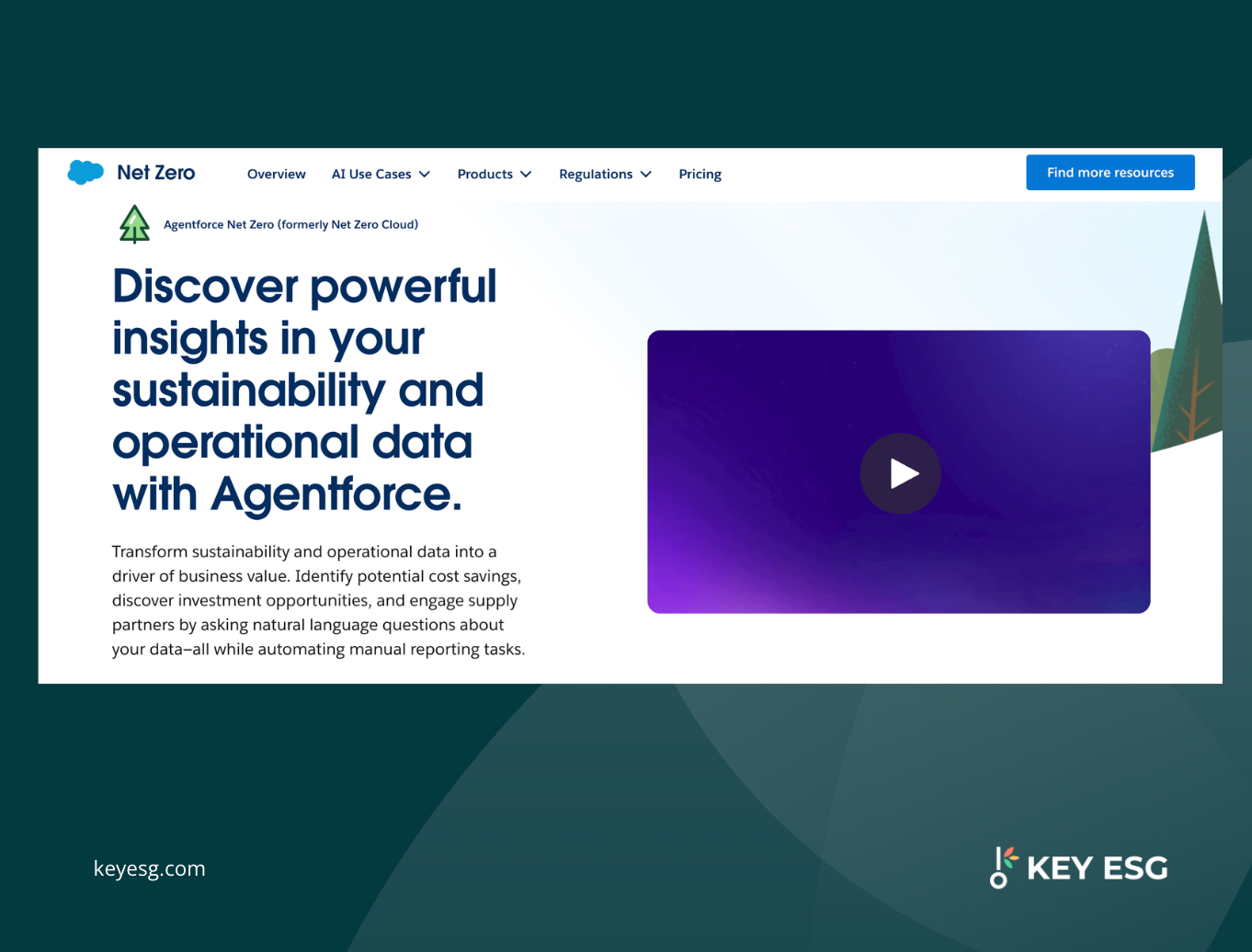 Screenshot of Salesforce Net Zero Cloud platform