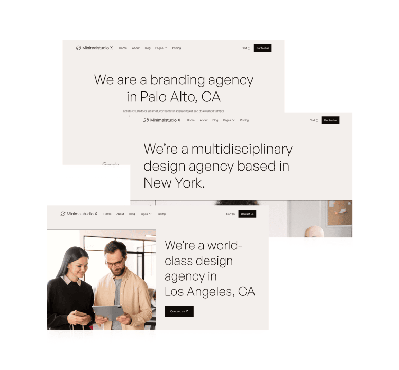 Minimalstudio X - 70 Sections Included - Minimal Agency Webflow Template