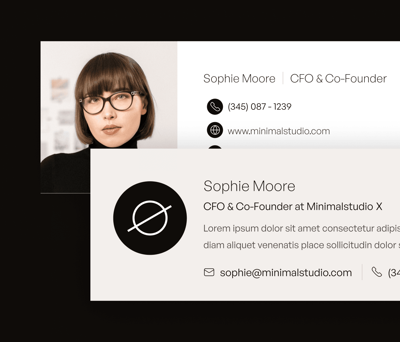 Minimalstudio X - Email Signature - Minimal Agency Webflow Template
