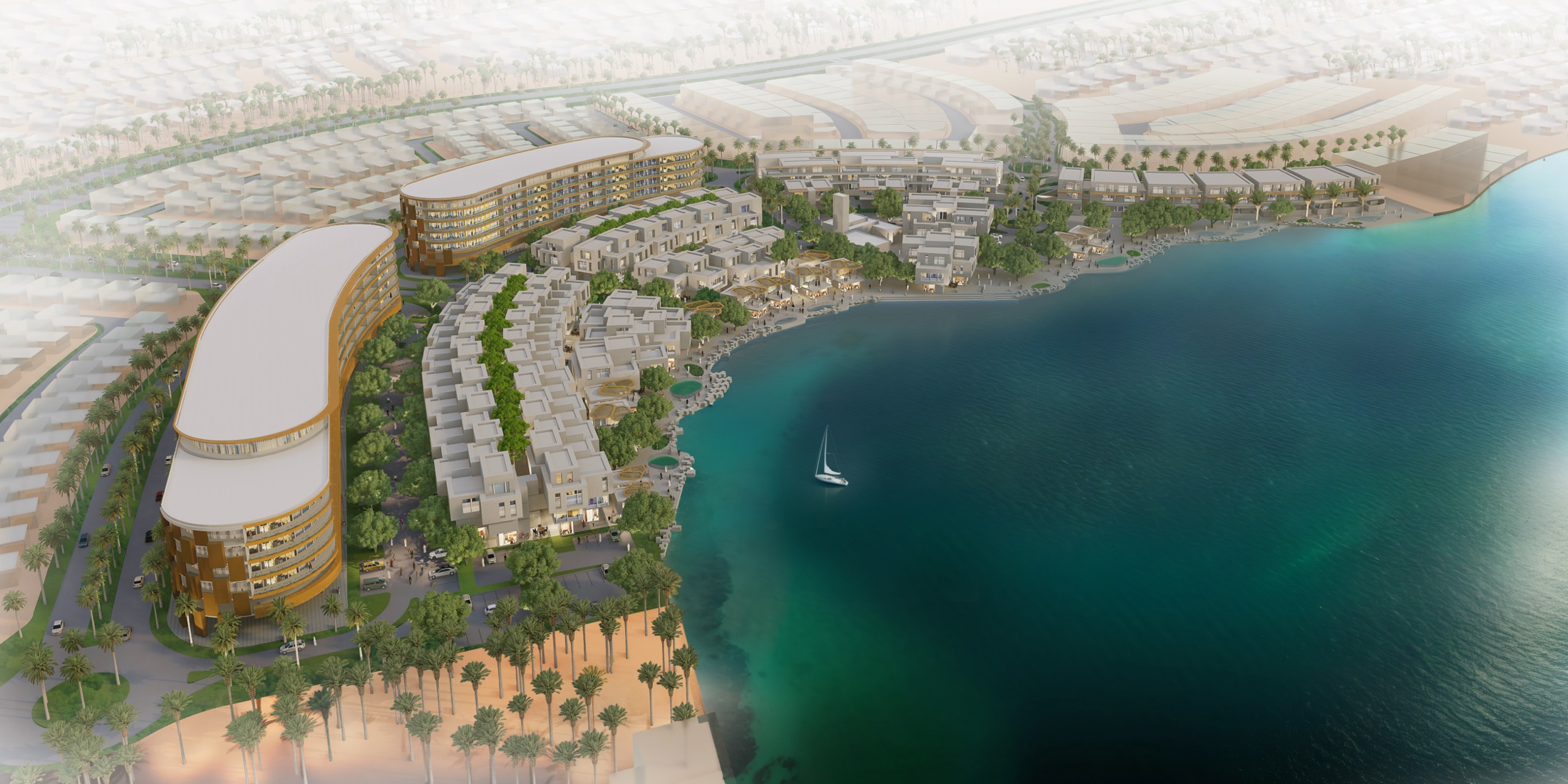 Waterfront town centre master plan designed by nicholas.design
