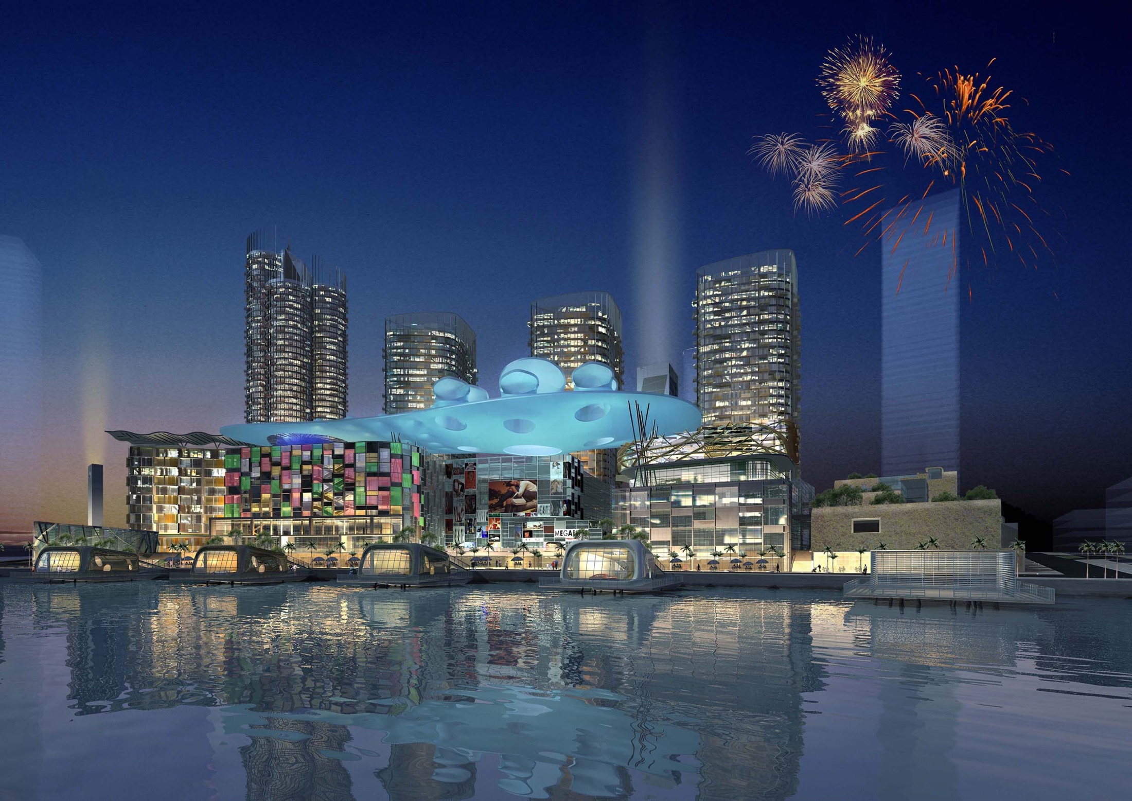 CapitaLand Bahrain Bay mixed-use development designed by nicholas.design